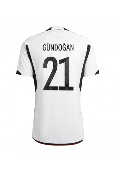 Saksa Ilkay Gundogan #21 Jalkapallovaatteet Kotipaita MM-kisat 2022 Lyhythihainen